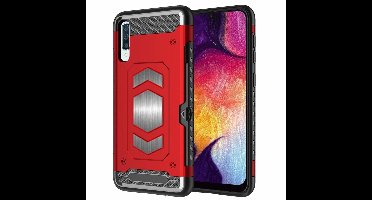 Luxe Armor Hoesje Geschikt Voor Samsung Galaxy A50s/A30s - Rood