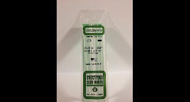 Evergreen Modelbouwdecoratie - 103 Strip 0,25mmX1,5mmX35cm - 10 stuks Styreen