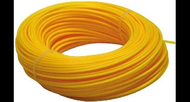 Toolland Trimmerdraad, nylon, geel, 2 mm, 100 m