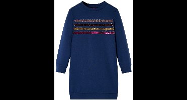 vidaXL - Kinderjurk - 116 - marineblauw