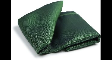 Suitable Zijde Pochet Groen - Maat - Heren - Pochetten gemaakt van zijde - 25x25 cm