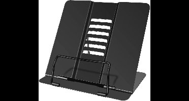 Opvouwbare Metalen Boekenstandaard met Verstelbare Hoeken - Multifunctionele Leesstandaard voor Kookboeken, Recepten, en Tablets