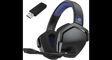 RVV® Game headset draadloos - Headset - Game headset - Gaming headsets - Blauw - 20cm x 11cm x 21cm