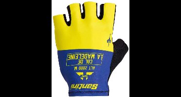 Santini Maillot Jaune Col De La Madeleine 2025 Korte Handschoenen Geel L Man,Vrouw