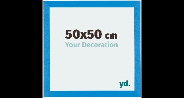Your Decoration - Puzzellijst 50x50 cm - Helder Blauw - Puzzellijst 500-1000 stukjes - MDF Fotolijst - Mura