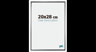 Your Decoration - Fotolijst 20x28 cm - Kunststof - Zwart Hoogglans - Evry