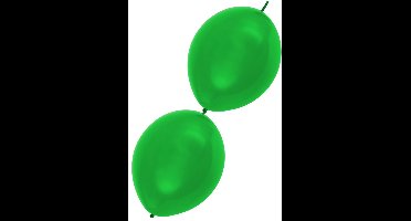 Doorknoopballon mt 10 Groen 12 stuks