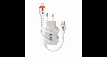 USB C Adapter - 45W Snellader - Geschikt voor Lightning - 1 Meter USB C Kabel - USB C Oplader met 2 Poorten
