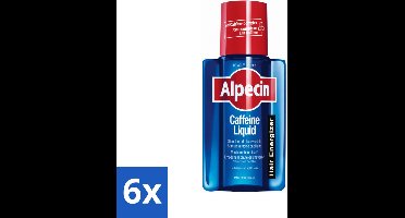 6 x Alpecin - Cafeïne Liquid - Hair Tonic - 200 ml - Haaruitval - Haargroei Stimuleren - Haarlotion - Cafeïne Shampoo - Haarverlies