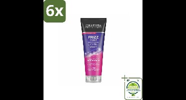 John Frieda – Conditioner – Ease – Gladmakend – 250 ml - Voordeelverpakking - 6 stuks - Glad haar - Pluizig haar