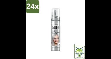 Guhl - Kleurmousse - Zilverblond No. 98 - 75 ml - Voordeelverpakking - 24 stuks - Kleurmousse - Zilverblond
