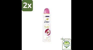 Dove Deodorant Spray - Granaatappel & Citroenverbena - 150 ml - Voordeelverpakking - 2 stuks - Dove deodorant - Anti-transpirant