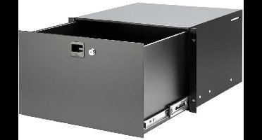 Adam Hall 87406 racklade 6U staal met slot