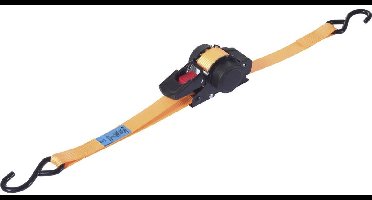 TOOLCRAFT TO-10283835 Zelfoprollende spanband Trekkracht (lc) vastbinden (enkel/direct): 320 daN (l x b) 3.5 m x 25 mm