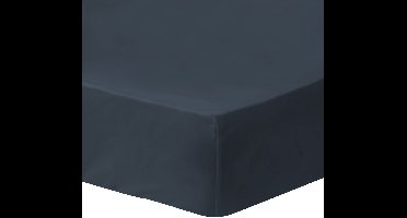 Matt & Rose Hoeslaken Donkerblauw - Eenpersoons - 90 x 190/200 cm - Gewassen Katoen
