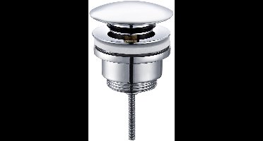 Clickwaste Afvoerplug - Lonis Clis - Messing - Chroom