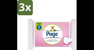 3 x Page – Vochtig Toiletpapier – Sensitive Navulling – 38 doekjes - Koffiezetapparaat