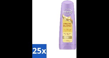 25 x Andrélon – Conditioner – Stralend Blond – 200 ml - Blond Haar Verzorging - Verhelderende Conditioner - Glans Voor Blond Haar - Highlights Verzorging - Macadamia-olie Conditioner