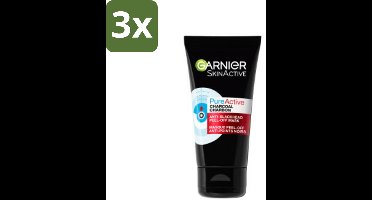 Garnier - Pure Active - Peel-Off Masker - Charcoal - 50 ml - Bulkverpakking - 3 stuks