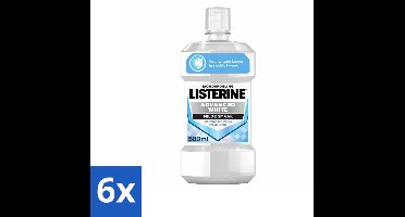 Listerine – Mondwater – Advanced White – Mild – 500 ml - Voordeelverpakking - 6 stuks