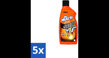 5 x Mr Muscle – Ontstopper – Power Gel – 500 ml - Koffie - Koffiezetapparaat - Koffiezetapparaat