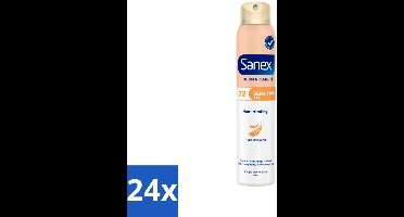 24 x Sanex – Deodorant Spray – Dermo Sensitive – 200 ml - Gevoelige Huid - Deodorant Spray - Aluminiumvrije Deodorant - Ethanolvrije Deodorant - Huidbescherming