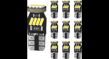 T10 W5W LED Lamp 12V Vervanging - 10 Stuks voor Innenverlichting en Auto Toepassingen