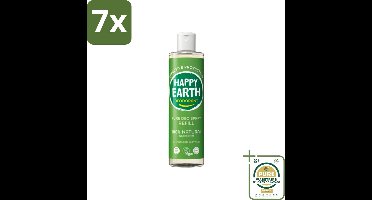 7 x Happy Earth – Deodorant Spray Navulling – 100% Natuurlijk Cucumber Matcha – 300 ml - Grootverpakking - Deodorant Spray - Natuurlijke Deodorant - Komkommer Matcha - Refill Deodorant - 100% Natuurlijk