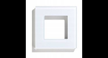 RTX SH Glazen Frame Wit 1-Voudig voor Smart Home Systeem