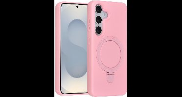 TUNIQ telefoonhoesje voor Samsung Galaxy S25 - MagSafe met ringstand - Roze