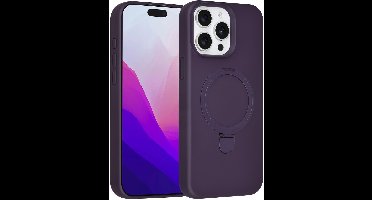 TUNIQ telefoonhoesje voor Apple iPhone 15 Pro Max - MagSafe met ringstand - Paars