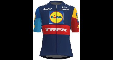 Santini Lidl Trek Korte Mouw Wielertrui Veelkleurig S Vrouw