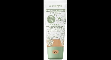 Deborah Milano Formula Pura BB Cream Bio – Kleur 04 Sand - Natuurlijke BB Cream Met SPF 20 – Egaliserend Effect – Verzorgt, Beschermt en Verheldert de Huid – Met Plantaardige Ingrediënten – Biologisch En Parfumvrij – Voor een Stralende, Gezonde Glow