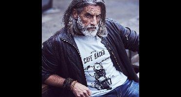 Motorfiets T-Shirt Heren Cafe Racer Geschenk Ideeen