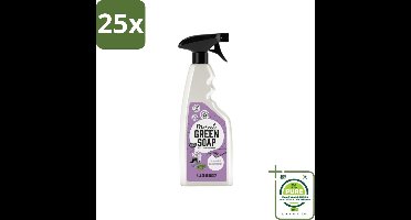 25 x Marcel’s Green Soap – Allesreiniger Spray – Lavendel & Rozemarijn – 500 ml - Grootverpakking - Allesreiniger Spray - Natuurlijke Reiniger - Plantaardige Zeep - Vet En Vuil Verwijderen - Tafel Reinigen