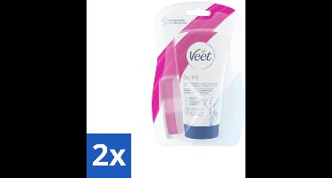 Veet - Ontharingscrème - Gevoelige Huid In Douche - Gemakkelijk Gebruik - 150 ml - Voordeelverpakking - 2 stuks