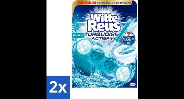 Witte Reus - Turquoise Actief Toiletblok - 1 Toiletblok - Voordeelverpakking - 2 stuks