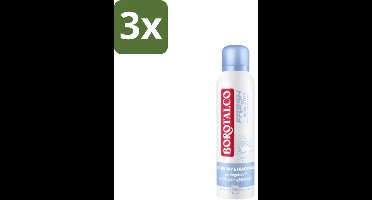 Borotalco – Deodorant Spray – Fresh Non-Stop – 150 ml - Bulkverpakking - 3 stuks