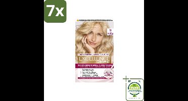 7 x L'Oréal Excellence Crème Permanente Crèmekleuring 9 Zeer Licht Blond - Grootverpakking - Haarverf - Permanente Haarkleuring - Grijsdekking - L'Oréal Paris - Excellence Crème
