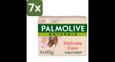 Palmolive Tabletzeep Naturals Amandel Melk 4x 90 gr - Bulkverpakking - 7 stuks