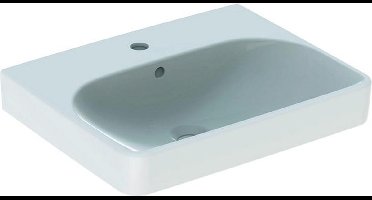 Geberit Smyle Square - Wastafel 55x44 cm, met overloop, kraangat, wit 500.259.01.1