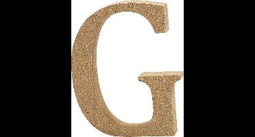 Letter, G, H: 8 cm, dikte 1,5 cm, 1 stuk