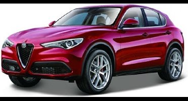 Bburago Alfa Romeo STELVIO rood metalic schaalmodel 1:43