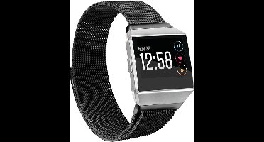 Shop4 - Fitbit Ionic Bandje - Metaal Zwart
