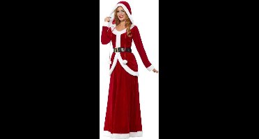 Smiffys Kostuum -S- Deluxe Ms Claus Rood