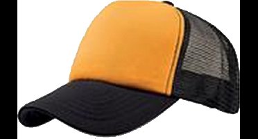 Atlantis Rapper 5 Panel Trucker Cap (Geel/zwart)