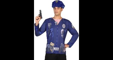 ATOSA - Politie t-shirt voor mannen - Volwassenen kostuums