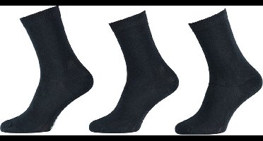 Apollo - 6-Pack - Bamboe Sokken - Platte Teennaad - Antibacterieel - Heren - marine - 43-46 - 121471000