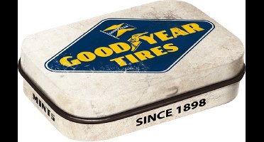 blikken mint doosje Good Year tires 6 x 4 cm