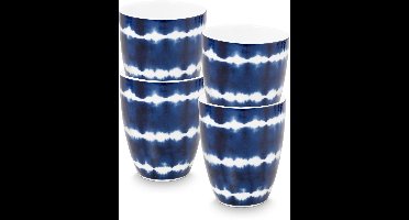 vtwonen Tie-Dye Mok zonder oor - Mokken - Kopjes - Serviesset van 4 - 425ml